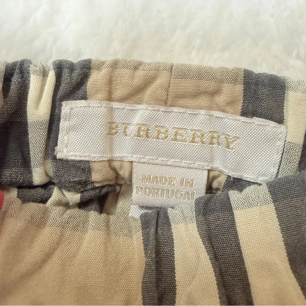 Burberry baby boy infant 6m shorts Half pants Nova Check newborn bottoms beige
